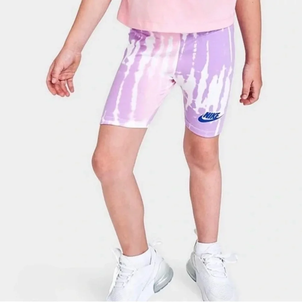 Nike Lavender and Pink Tie-Dye Shorts